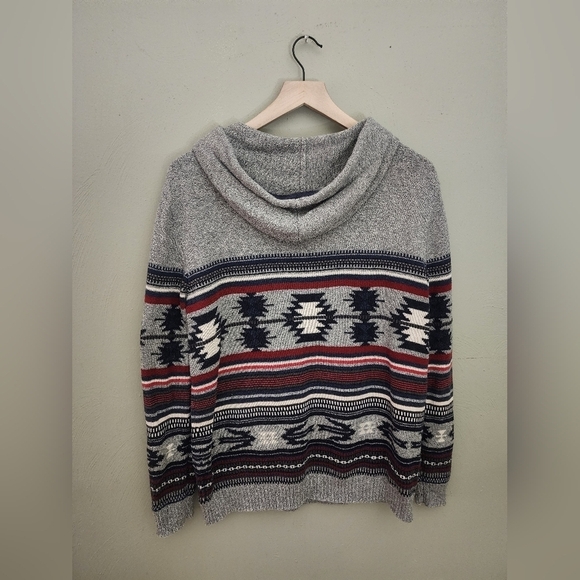 American Eagle Hooded Sweater Womens Size Small Holiday - Picture 2 of 5